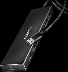 HUE-F7A USB 3.0 7-port hub, 7xA, USB-A cable