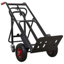 Sealey CST989HD Heavy-Duty 3-in-1 Sack Truck with PU Tyres 300kg Capacity
