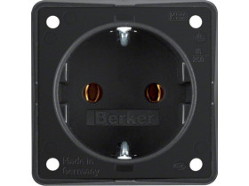 Integro Flow Gniazdo schuko czarny 947782503 HAGER