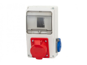 Rozdzielnica budowlana RB 6M gniazda 32A/5 1x230V IP44 LAGO F3.0277 F-ELEKTRO