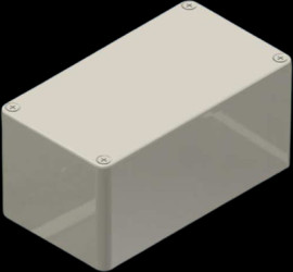 Aluminum die cast enclosure, (L x W x H) 114.3 x 63.5 x 54.9 mm, silver, IP54, AL 5.0