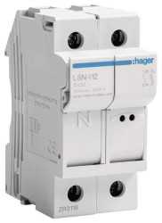 Hager LSN412 Bezpiecznik 2 styki 25 A 400 V 1 szt.