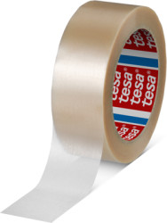 Packaging tape, 38 x 0.065 mm, PVC film, transparent, 66 m, 04100-00007-00