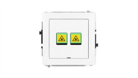 Deco Mechanizm Gniazda Światłowodowego/Optycznego Podwójnego, Bez Pola...