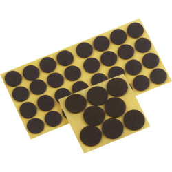 Metafranc WU0645286 Felt Slider Self-Adhesive Brown Circular 1 Set