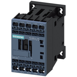 Siemens 3RT20152BB42 Contactor 3-pole 12 A 24 V DC screw terminal