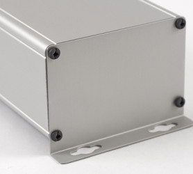 Aluminum enclosure, (L x W x H) 165 x 89 x 56 mm, natural, 1455ZT1601