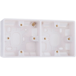 BG 896 White Nexus Moulded Dual Surface Patress, 37mm