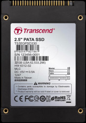 TS32GPSD330 Transcend solid-state disk, 32 GB, 44-pin IDE
