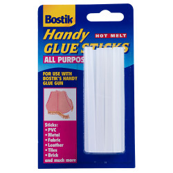 Bostik 80710 Glue Sticks 7mm x 100mm for Handy Hot Melt Glue Gun - Pack of 14