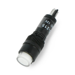 Kontrolka 12V DC - 8mm - biała