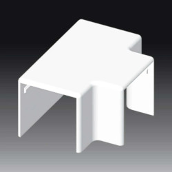 Pokrywa odgałęźna bezhalogenowa dla kanałów LHD 40X40HF biała 8644HF_HB