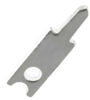 KON-MD-1M8/10 Konektor do druku, męski pojedynczy 2.8mm, 1 nóżka (1 pin) grubość 0.8mm - kpl. 10 szt