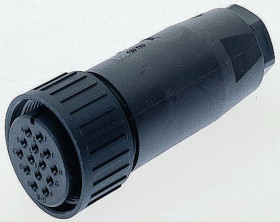 Złącze 17-pinowe Męski Hirschmann Żeński Montaż na kablu MIL-DTL-5015