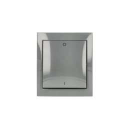 Simon Aquaclick Łacznik dwubiegunowy natynkowy, IP44, 16A, 250V, zaciski śrubowe ciemnoszary ACW2A/18