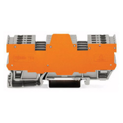 WAGO 769-193/769-319 1-way/1-way Block/Separator 2-jpr. 6-pole 16.1mm Grey