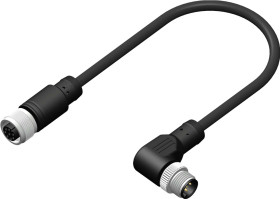 RS PRO Kabel siłownika czujnika Złącze A Złącze M12 8 długość 5 m Rodzaj A Żeńskie Męski Złącze B Złącze M12 8