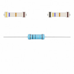 Rezystor 4.7 Ohm tolerancja 1% precyzyjny moc 3W 4.7R 5x16mm metalizowany