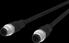 142MFA11050 Sensor cables, M12, 4-pin, plug &gt; plug, 5 m