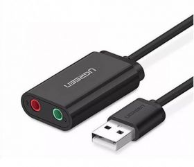 KARTA DZWIEKOWA USB UGREEN 15CM CZARNA