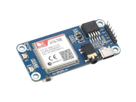 Waveshare Cat-1/GSM/GPRS/GNSS HAT for Raspberry Pi, Based On A7670E module, LTE Cat-1 / 2G support, GNSS positioning