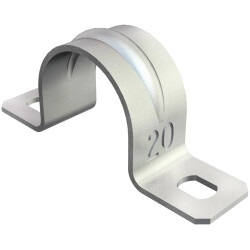 Clamp, max. bundle Ø 7 mm, steel, galvanized, (L x W x H) 32 x 10 x 6 mm, 1018078