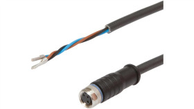 Vka05075 Kabel Połączeniowy, 10 M, Gniazdo M8 3-Stykowe Proste, Wolny Koniec...