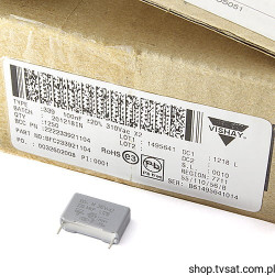 BFC233921104 MKP 339 X2 100nF 310VAC 20% R15.0 VISHAY