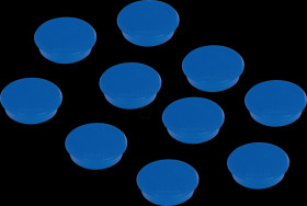 HM20 03 Magnets, 24 mm, blue, 10 pieces