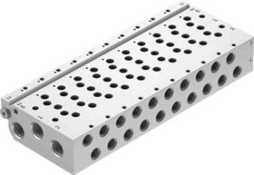 Pasek rozdzielacza 9-drogowa 1/4 in, 1/8 in, M5 G, metryczny Festo