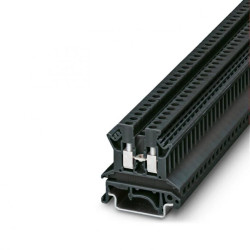 Złączka szynowa 2-przewodowa 2,5mm2, listwa zaciskowa koloru czarnego UK 2,5 N BK /50szt./