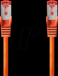 CCGL85221OG100 Patch cable, Cat.6, S/FTP, 10 m, orange