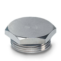 Zaślepka do dławnic kablowych M40 Mosiądz platerowany niklem Phoenix Contact Gwintowany