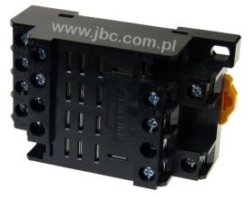 PTF14A-E, Podstawka / gniazdo montażowe do przekaźników serii LY4, zaciski śrubowe, montaż na szynie DIN, OMRON, PTF14A-E