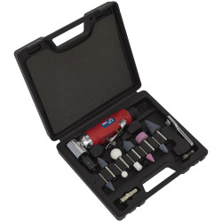 Sealey GSA675 Air Die Grinder 90&#xB0; Angle Kit 15pc