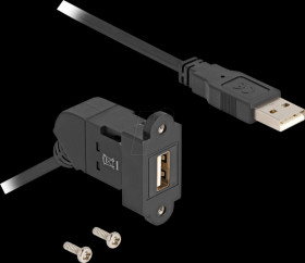 67151 USB 2.0 cable, A female to A male, 0.3 m