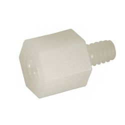 10szt. DYSTANS NYLONOWY 15mm Z GWINTEM Z/W M3*15+6