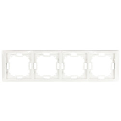 Ramka poczwórna biała BMRC4/11 Kontakt-Simon Basic Neos