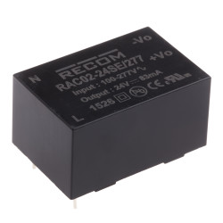 Zasilacz impulsowy nap. wyjściowe: 24V dc 2W 83mA 1 wyjście nap. wejściowe: 120 → 430 V dc, 85 → 305 V ac