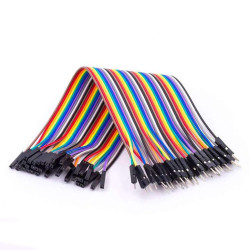 Jumper wire cable 40 pcs. each 20 cm F2M Female to Male compatible with Arduino and Raspberry Pi breadboard