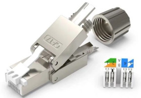 Wtyk modularny RJ-45 8p8c kat.7 FTP ekranowany beznarzędziowy