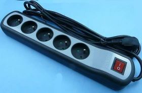 KEMOT 5xGN.SIEĆ+WYŁ 3,0mb CZARNY