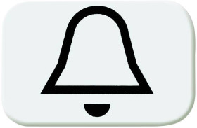 Busch-Jaeger Zaślepka Klawisz z symbolem „dzwonek” Busch-balance SI śnieżnobiały 2525 KI-214 1 szt.