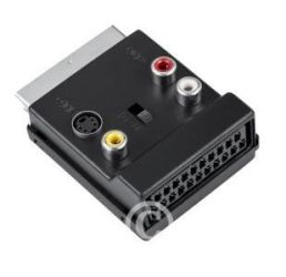 PRZEJŚCIE WTYK EURO - 3xRCA+SVHS+GN. EURO+PRZEŁĄCZNIK IN/OUT (ZLTV EURORCA2)