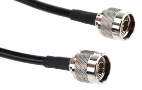Mobilemark Kabel koncentryczny długość 1 m 50 Ω, Czarny