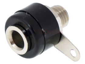 Gniazdo banan 4mm czarne