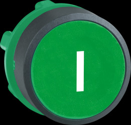 ZB5AA331 Pushbutton, front panel, Harmony XB5, 22 mm, green, momentary