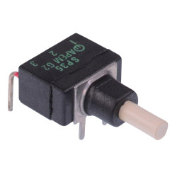 SP35W010000 APEM Off-(On) Momentary Snap-Action Right Angle Push Button Switch SPST