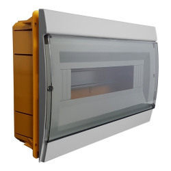 Rozdzielnica podtynkowa 12 modułowa IP40 szara M-L 970.12