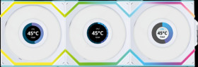 12SLLCD1W3W Lian Li Wireless LCD fan, ARGB, PWM, incl. Cont. 120 mm, white